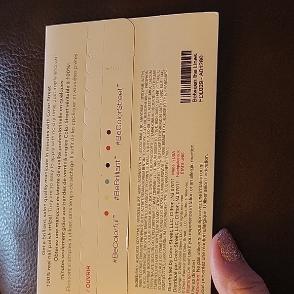 New Color Street Between The Lines Nail Strips CS#26 - Picture 4 of 5